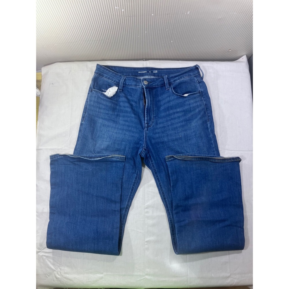 Old‎ Navy High Rise Flare Jeans Blue Wash Size 12